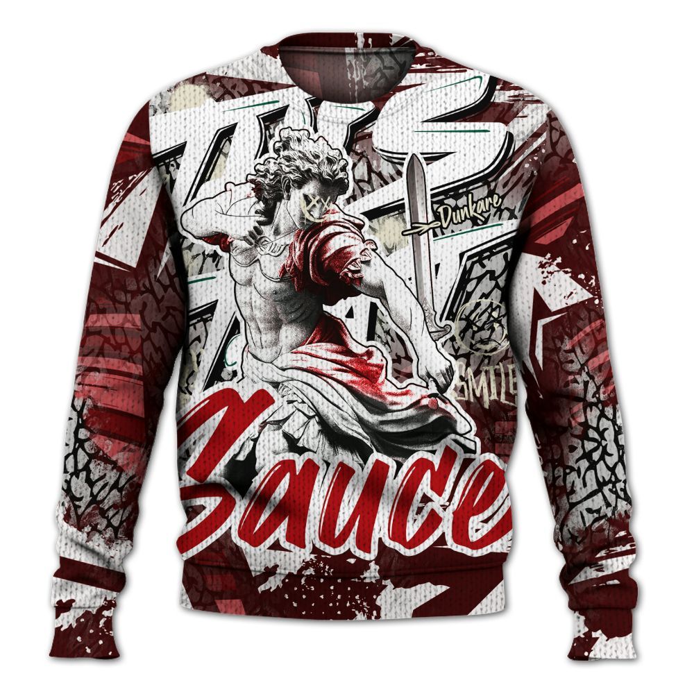 Knitted Sweater To Match Cement Grey 3s - This That Sauce Retro