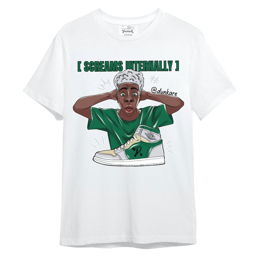 Shirt To Match Pine Green 4s - Scream Internally Unisex Shirt