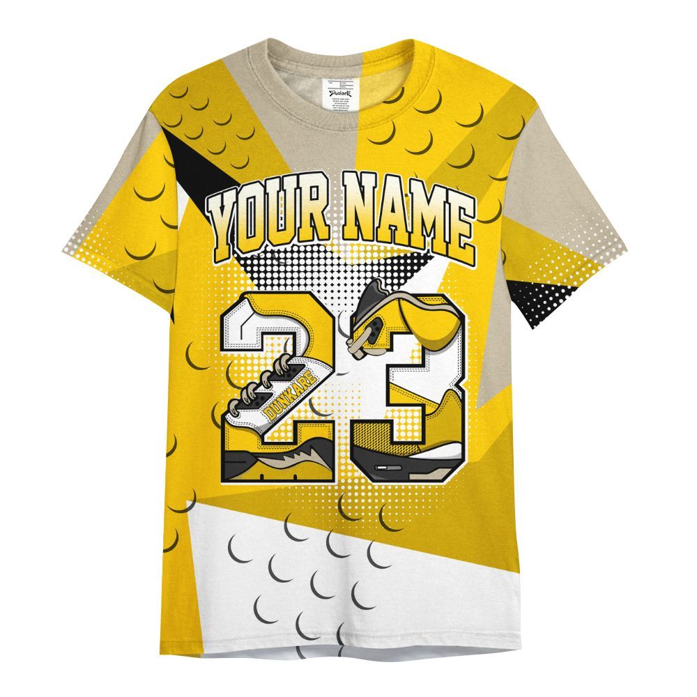 Shirt To Match Vivid Sulfur 4s - Poly Custom Name Number 23 5s All Over Print