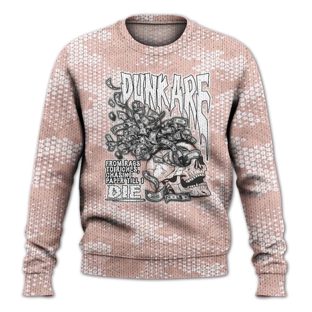 Knitted Sweater To Match Low Legend Pink 11s - From Rags To Riches