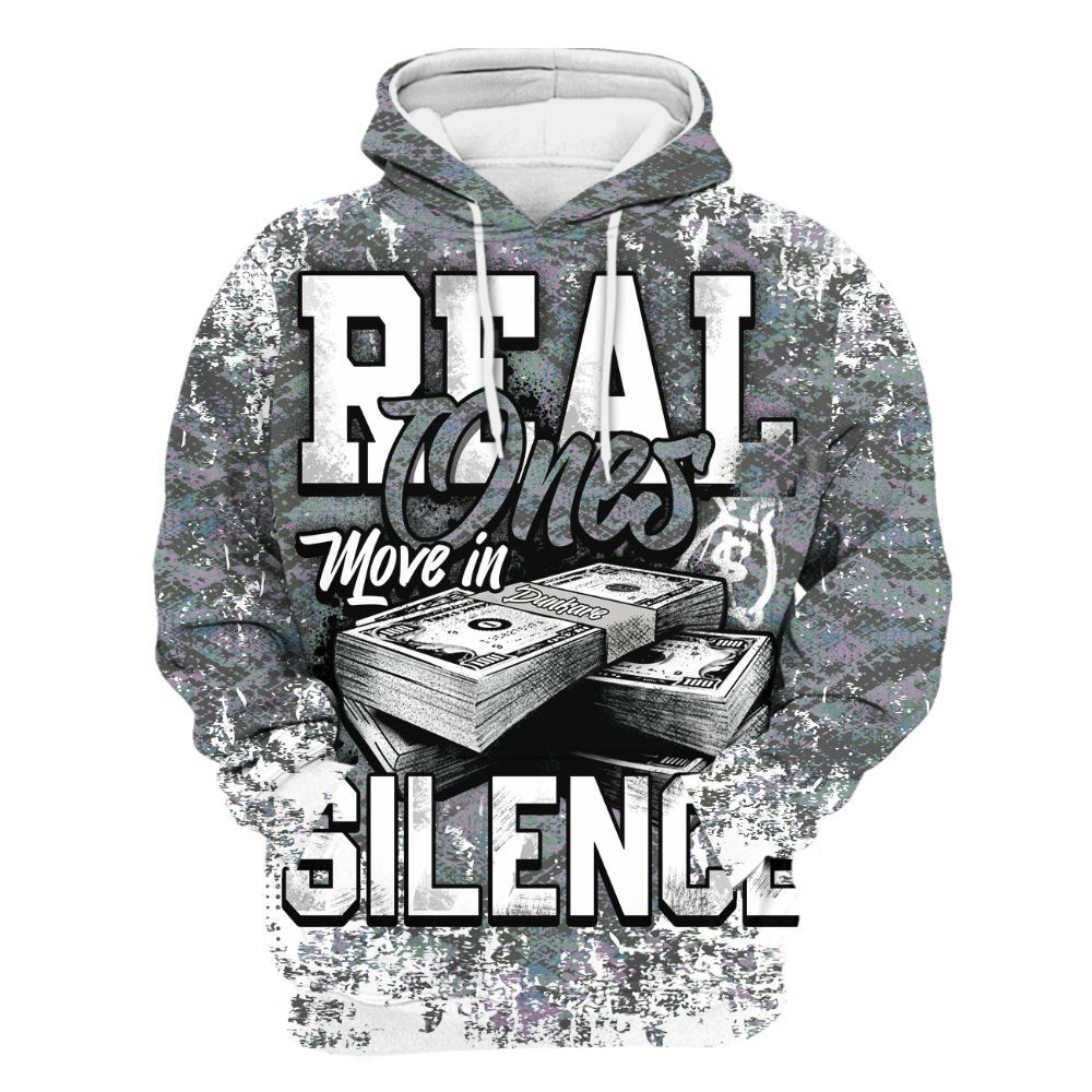 Hoodie To Match Low CNY Year Of The Snake 11s - Move In Silence Money Street Retro All Over Print