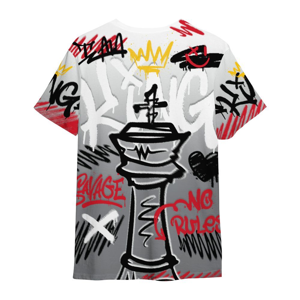 Shirt To Match Black Cement 3s - Street King Chess Streetwear All Over Print