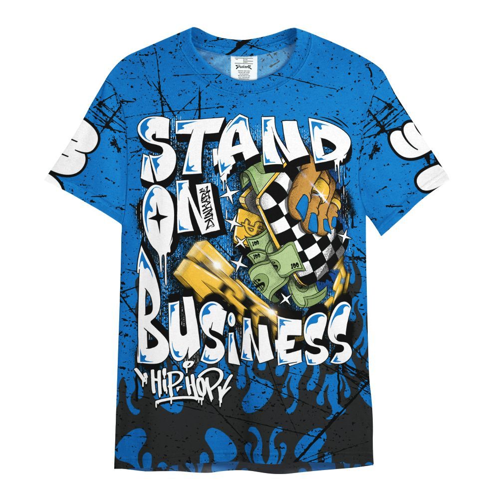 Shirt To Match Blueberry 12s - Stand Business Graffiti All Over Print