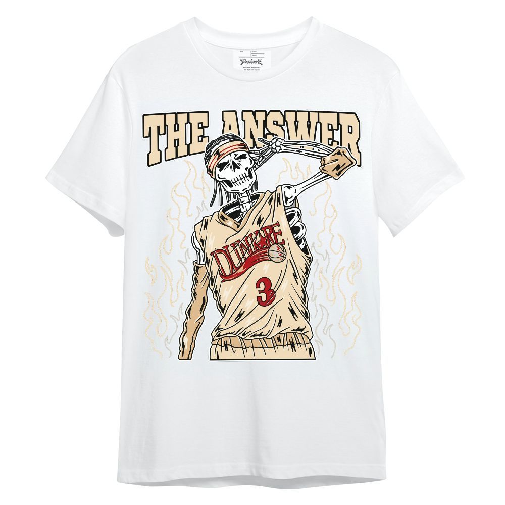 Shirt To Match Dunk Low Strawberry Waffle - Allen Answer Skeleton Unisex Shirt