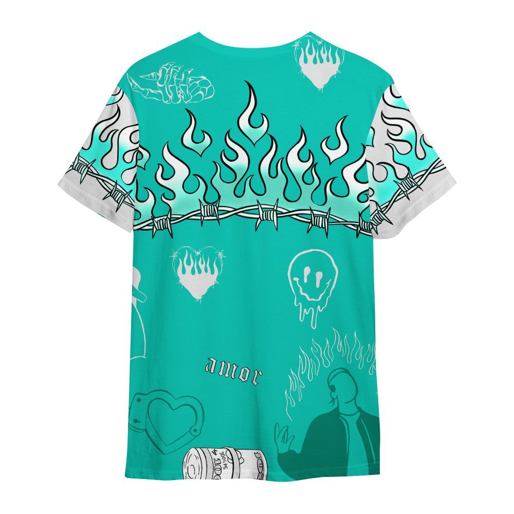 Shirt To Match Dunk Low Clear Jade - Snake Trust No One All Over Print