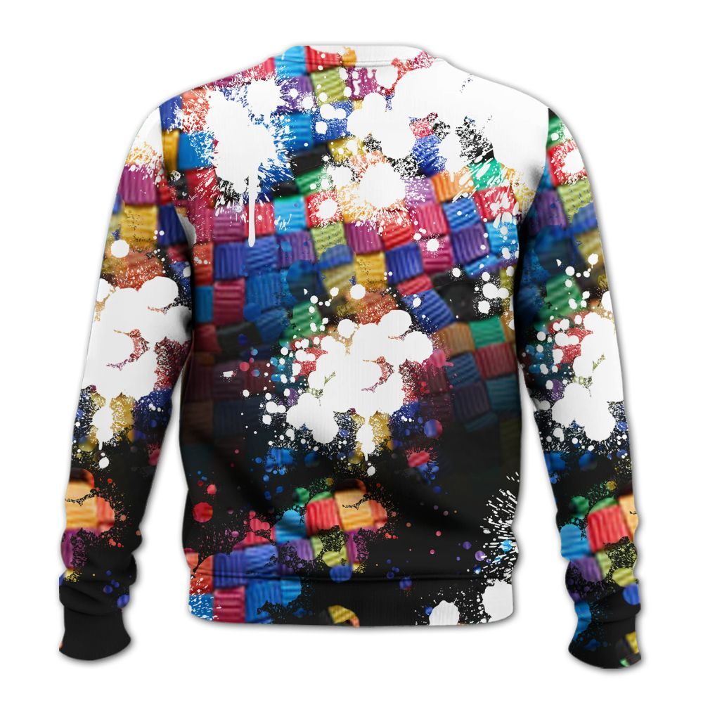 Sweatshirt To Match Air Rainbow Weave - Trust No One Scary All Over Print