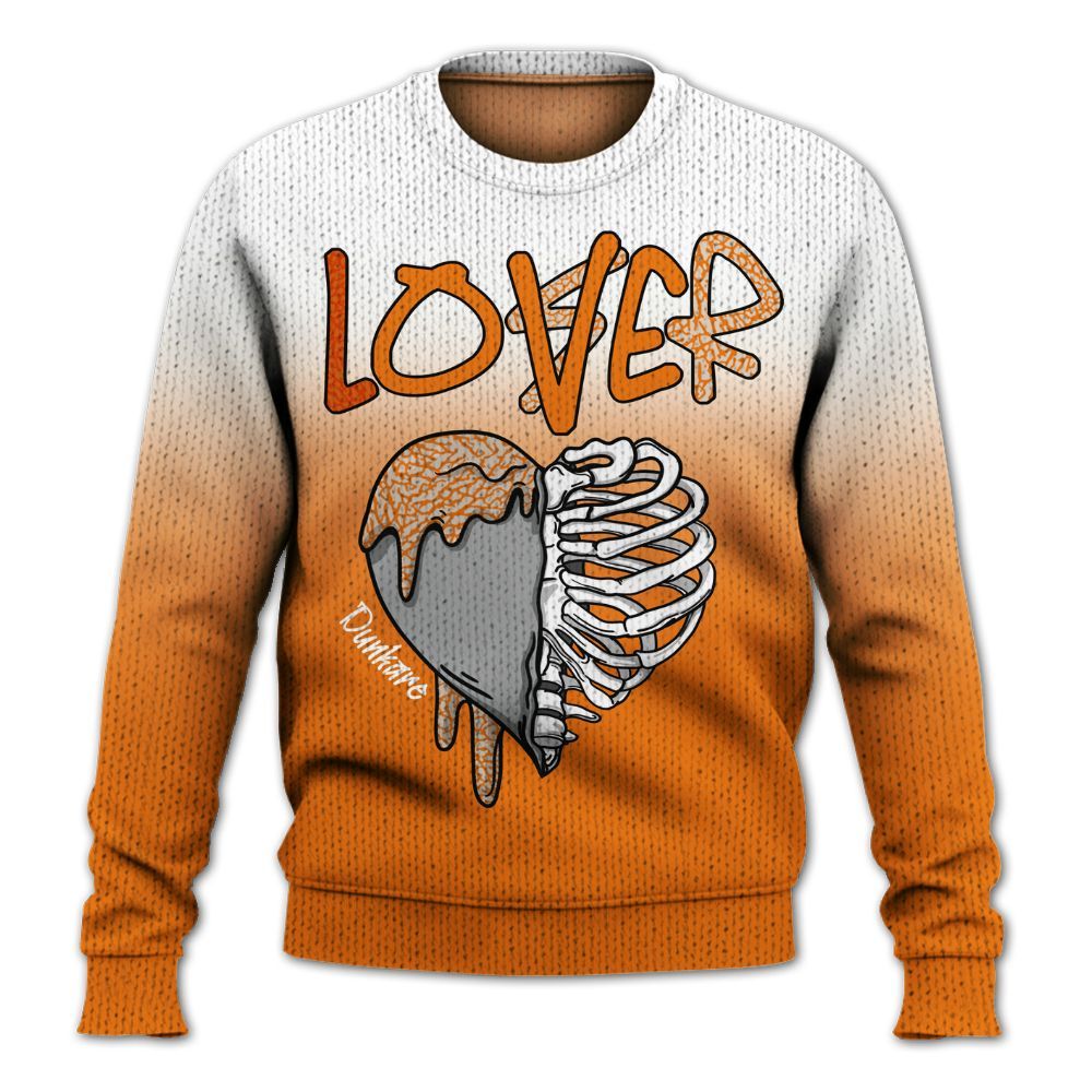 Sweater To Match Orange Citrus 3s - Loser Lover Dripping Graphic