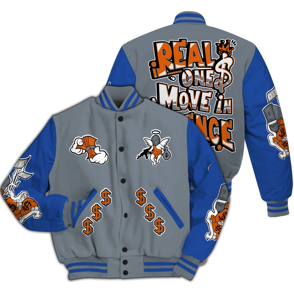 Varsity Jacket To Match RS-X GS League - Ones Move In Silence Graphic All Over Print