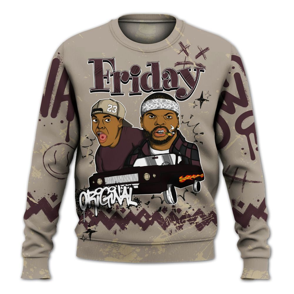 Sweatshirt To Match AMM Retro Phantom 4s - Friday Sneaker Crayon All Over Print