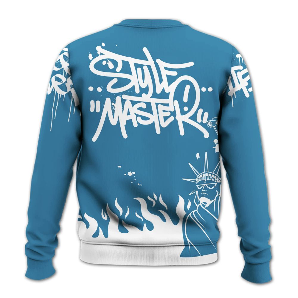 Sweatshirt To Match High OG UNC Reimagined 1s - Graphic Fck Around Find Out All Over Print