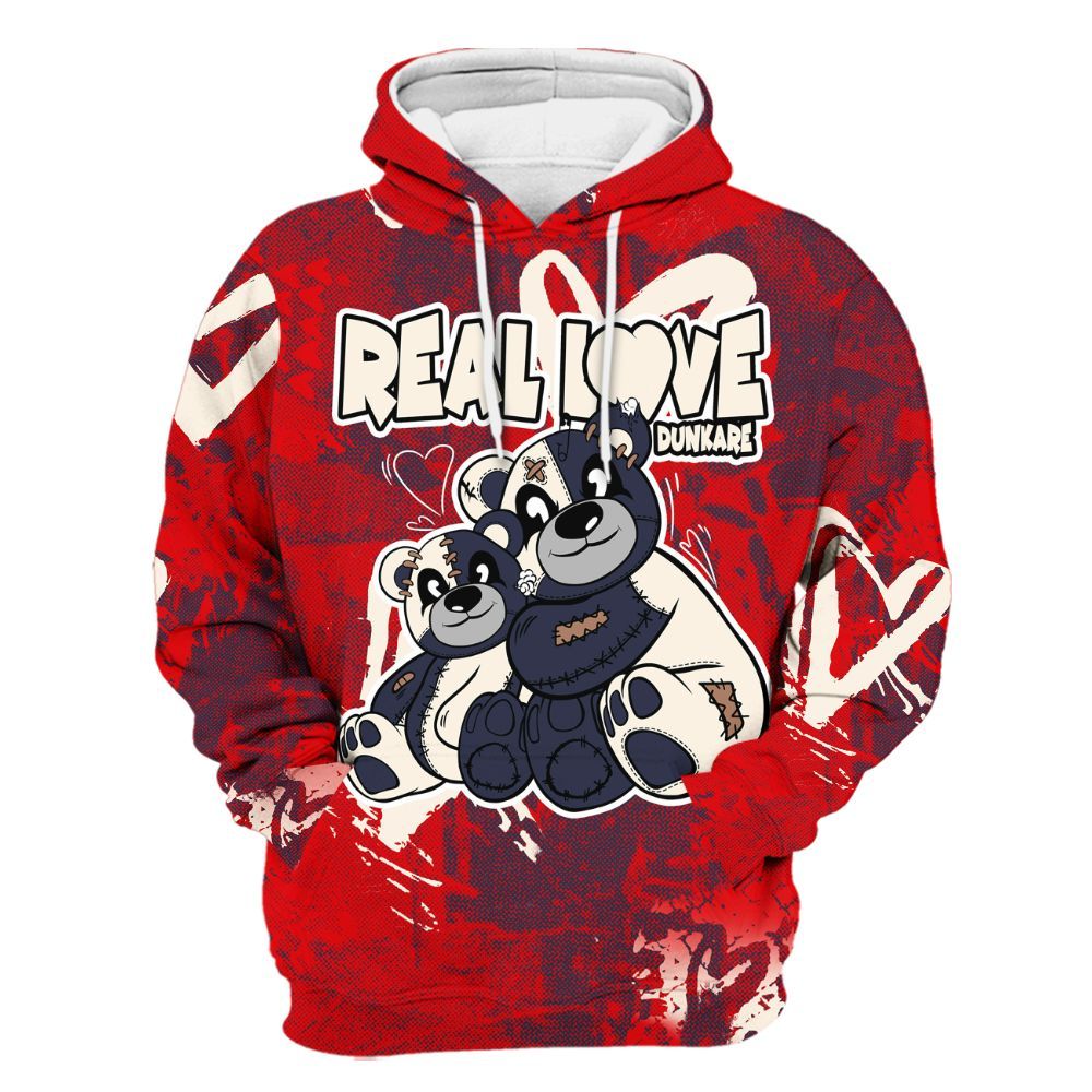 Hoodie To Match Low OG Howard Bison 1s - Sincere Fondness Bear All Over Print