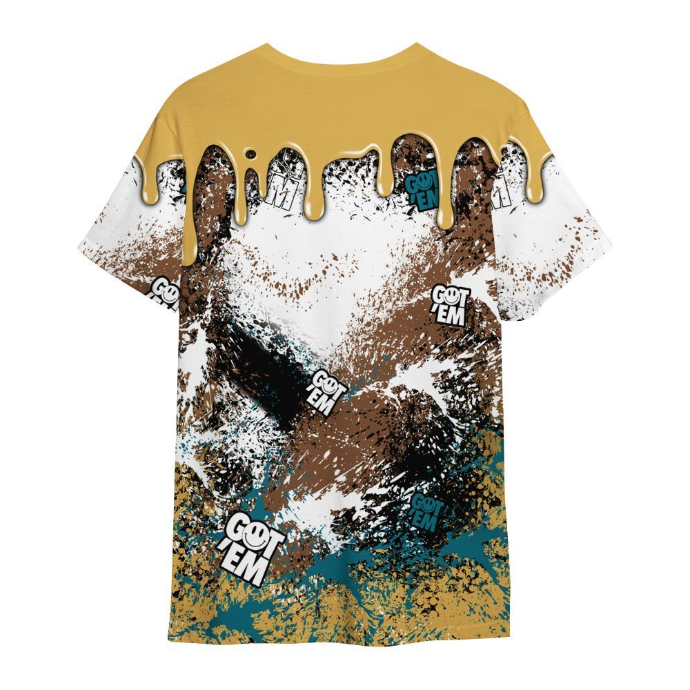 Shirt To Match Retro Cacao Wow 4s - Dripping 23 Drip All Over Print