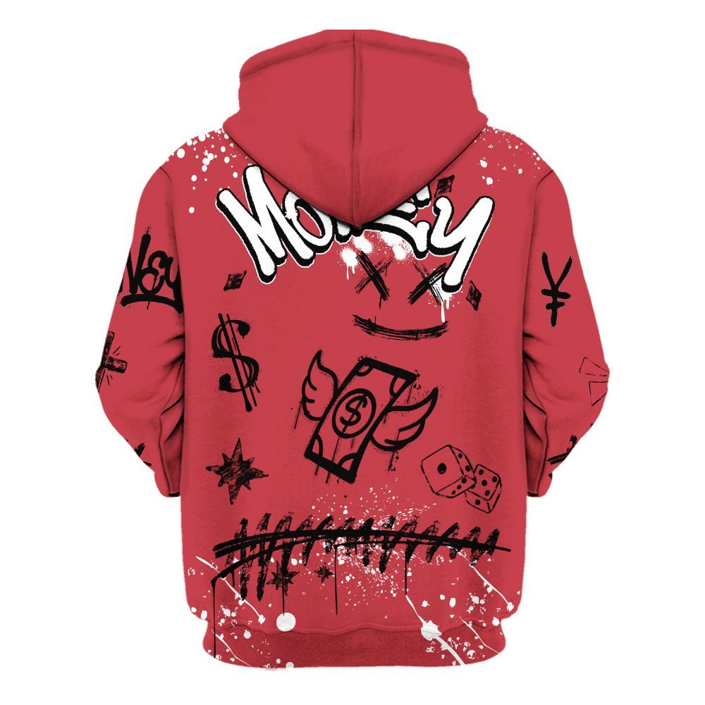 Hoodie To Match High OG University Red Dark Powder Blue 1s - Everybody Paid In Full Crayon All Over Print