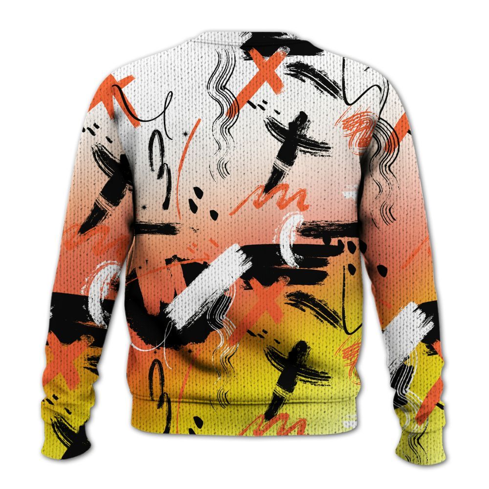 Knitted Sweater To Match Dunk High Candy Corn - Money Hustle Grind Pray
