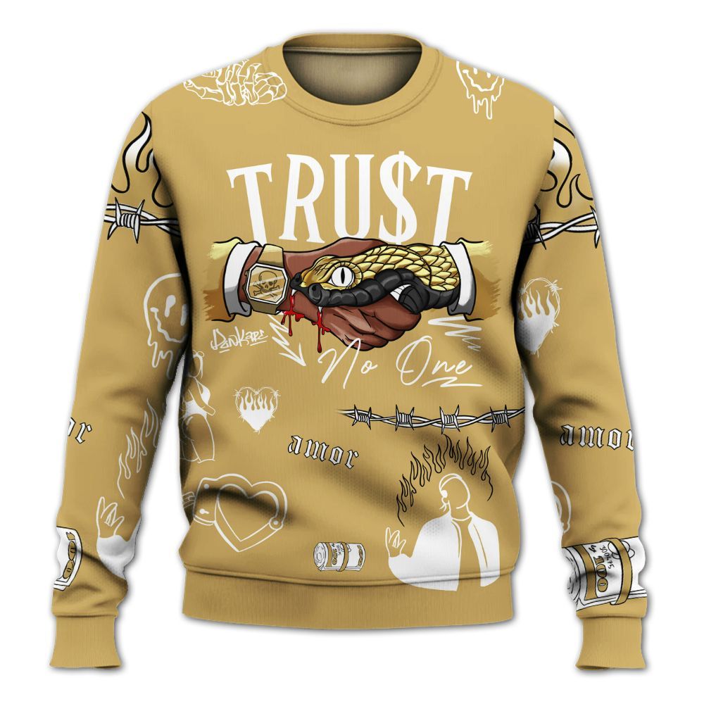 Sweatshirt To Match Craft Paris 6s - Snake Trust No One All Over Print