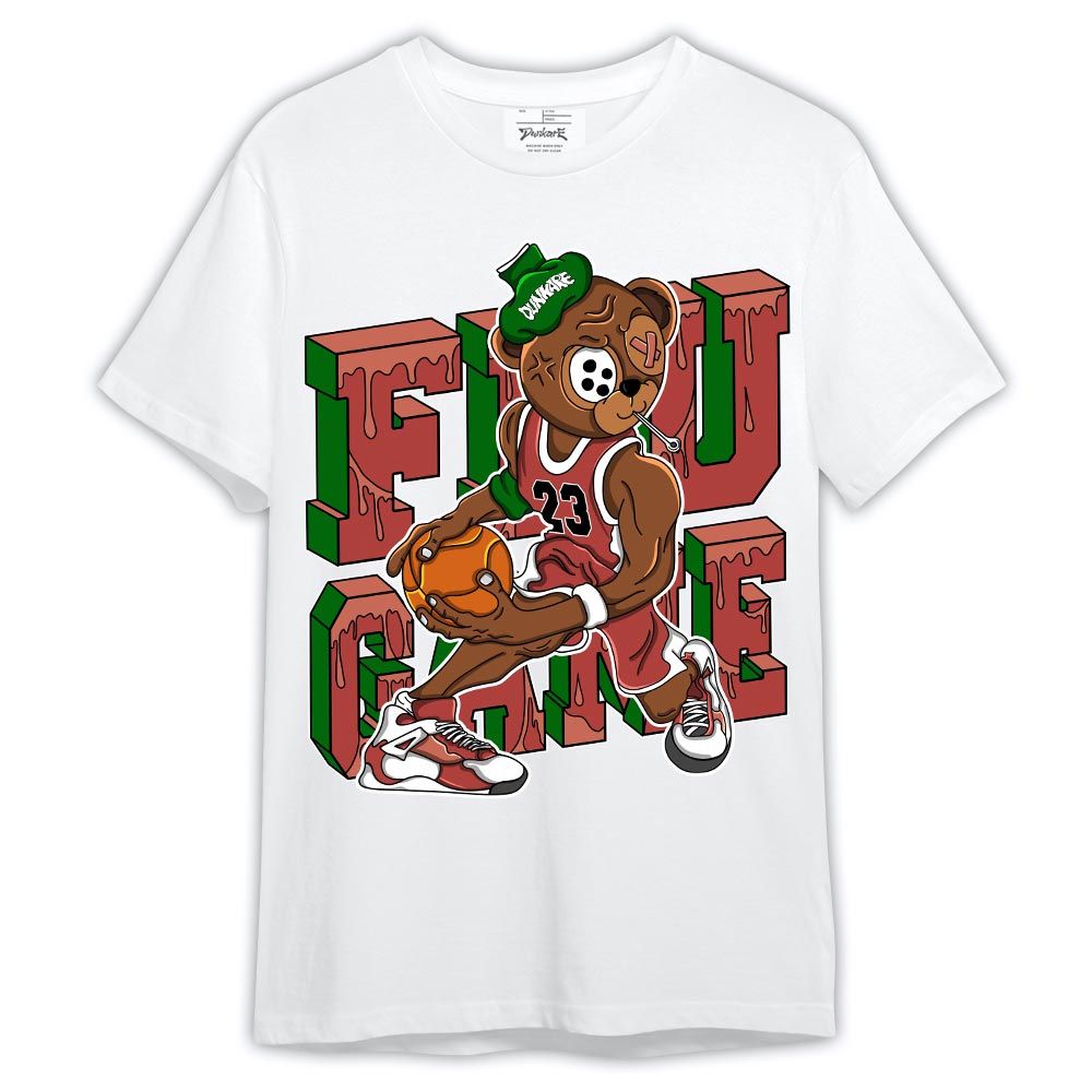 Shirt To Match Dune Red 13s - Graphic Flu Game Bear Shirt Outfit
