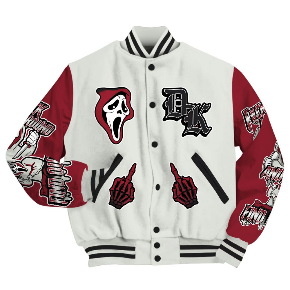 Varsity Jacket To Match Chicago 2025 40s - F#CK And Find Out Graphic All Over Print