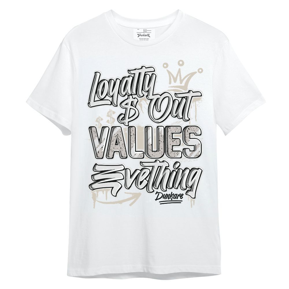 Shirt To Match Retro Reverse Metallic 5s - Loyalty Out Values Everything Unisex Shirt
