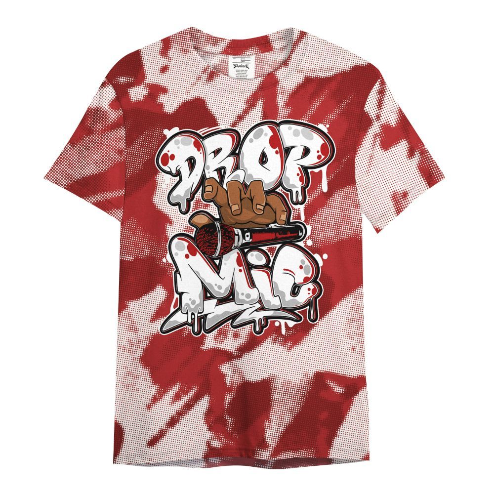 Shirt To Match Red Taxi 12s - Drop Mic Abstract All Over Print