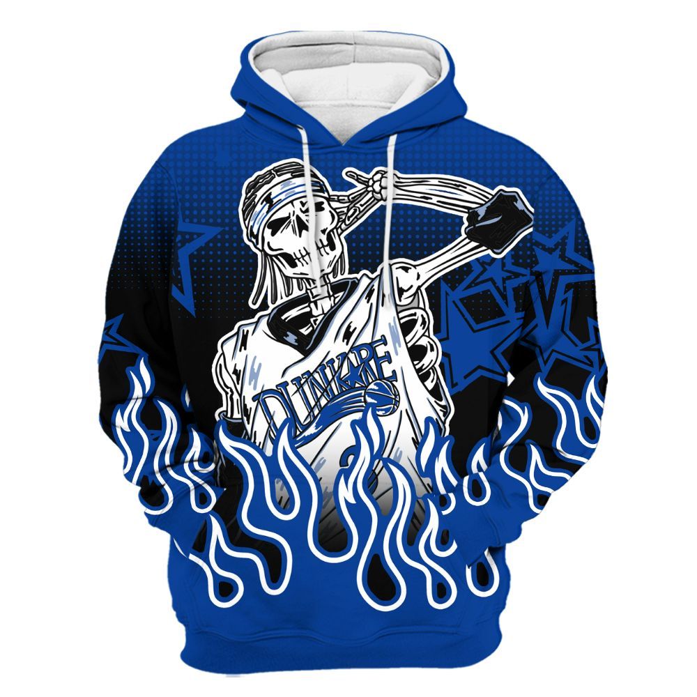 Hoodie To Match Hyper Royal 12s - Allen Answer Unique Fire Custom Name All Over Print