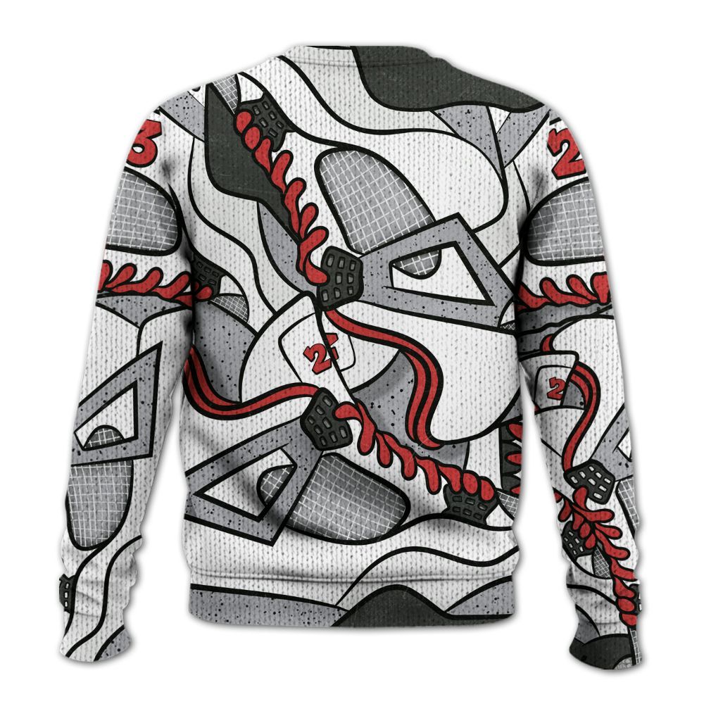 Sweater To Match White Cement 4s - 23 Goat JD Graphic