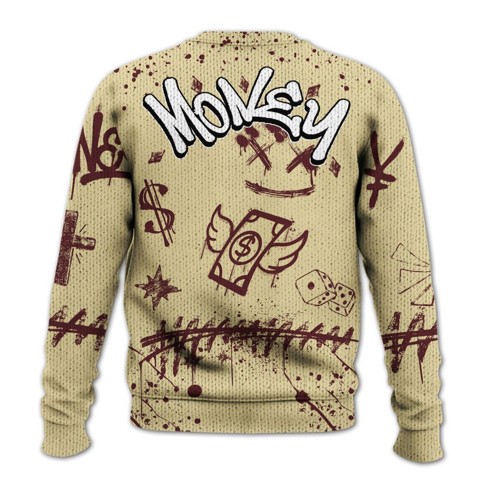 Knitted Sweater To Match Women Phantom 12s - Everybody Paid In Full Crayon