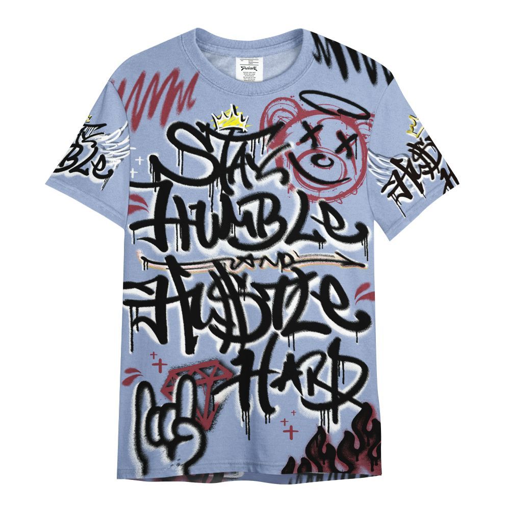 Shirt To Match Black Metallic 5s - Humble Drip Streetwear Graffity All Over Print