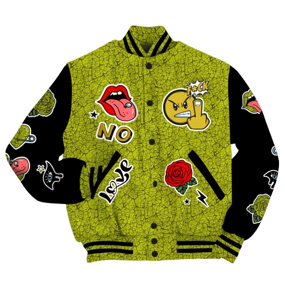 Varsity Jacket To Match Dunk Low QS Halloween Skull - FK Around Find Out All Over Print