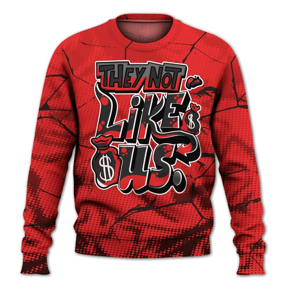 Sweatshirt To Match Red Thunder 4s - Dislike Us Graphic All Over Print