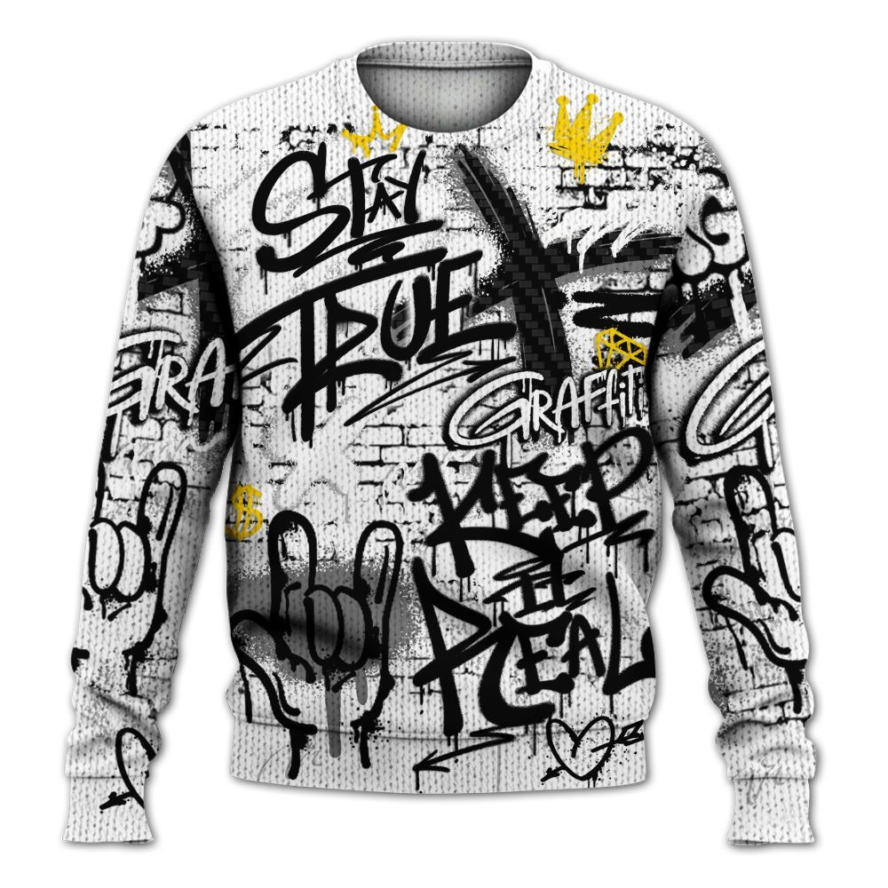Knitted Sweater To Match Kobe 9 EM Protro Halo - True It Real Graffiti Streetwear