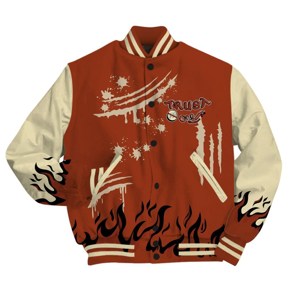 Varsity Jacket To Match Retro Eastside Golf 12s - Graphic Trust No One All Over Print