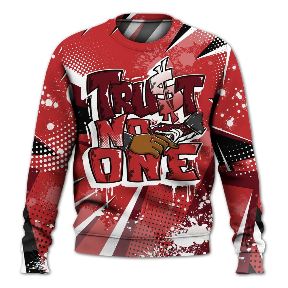 Sweatshirt To Match Kobe 9 Elite Christmas - Poly Trust No One Dripping All Over Print