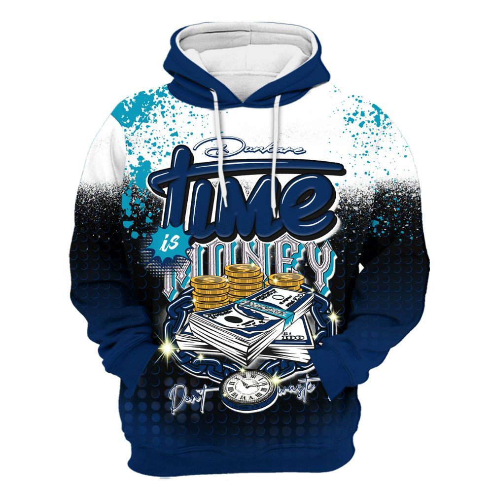 Hoodie To Match Kobe 5 X-Ray - Halftone Time Is Money All Over Print