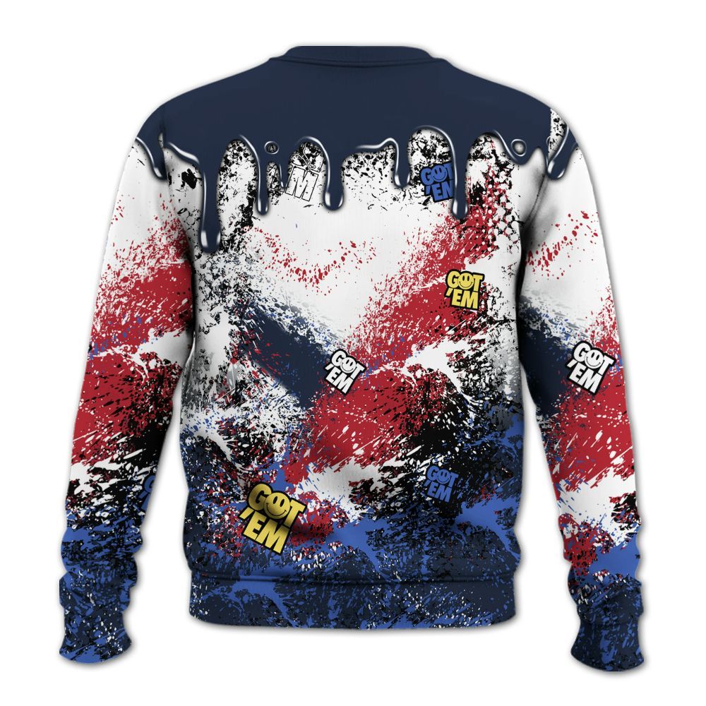 Sweatshirt To Match Dunk Low COJP What The 2024 - Dripping 23 Drip All Over Print