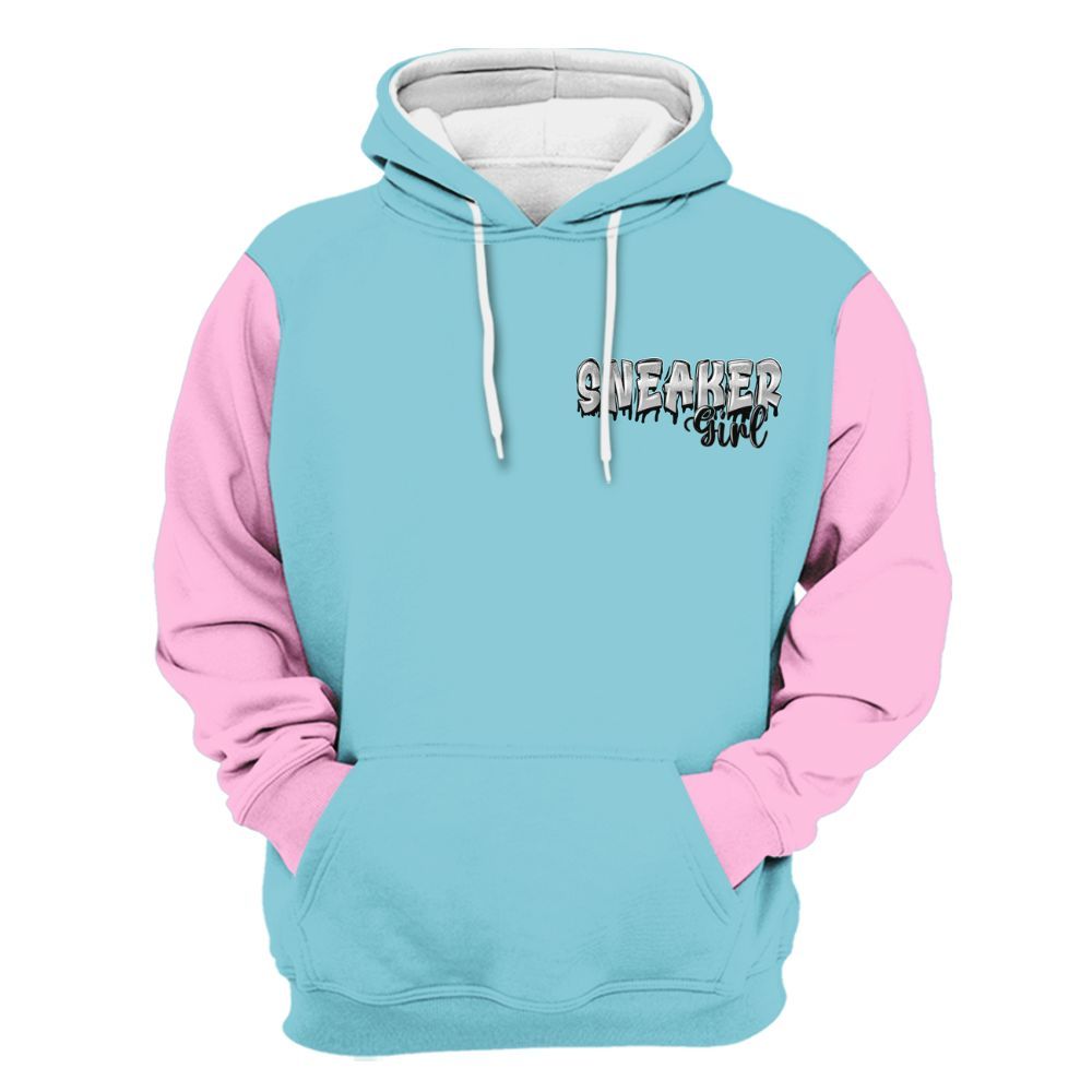 Hoodie To Match SB Dunk Low Visty Varsity Jacket, Custom Name Sneaker Girl Money All Over Print