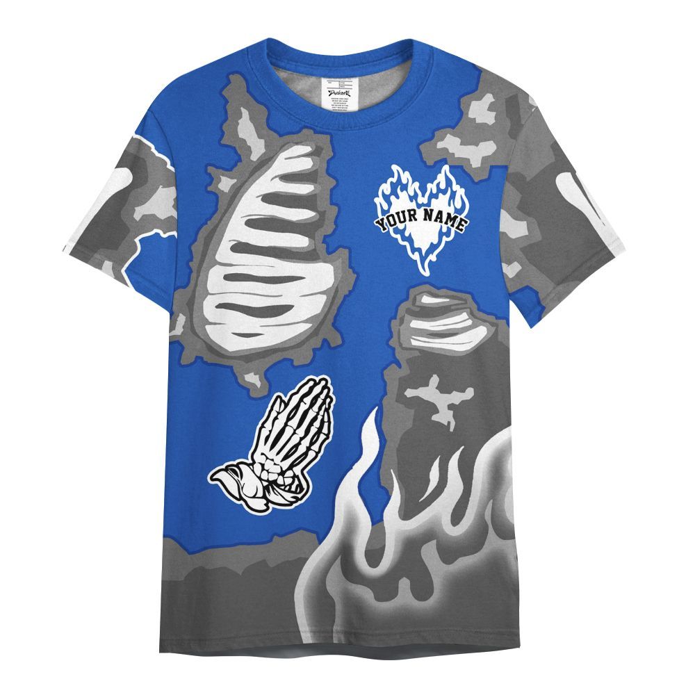 Shirt To Match Lucky Shorts 3s - Dislike Us Graphic Burning Custom Name All Over Print