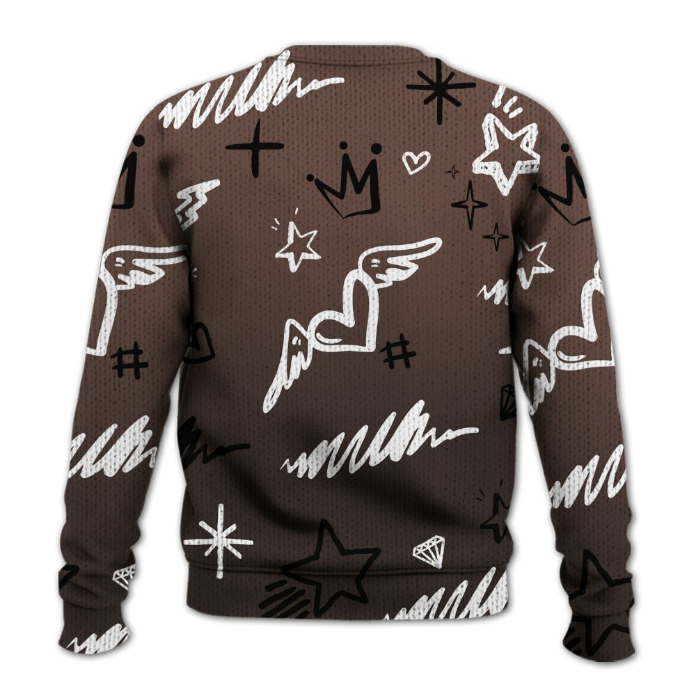 Knitted Sweater To Match Air Force 1 Low Escape - Rise Shine Hustle Grind