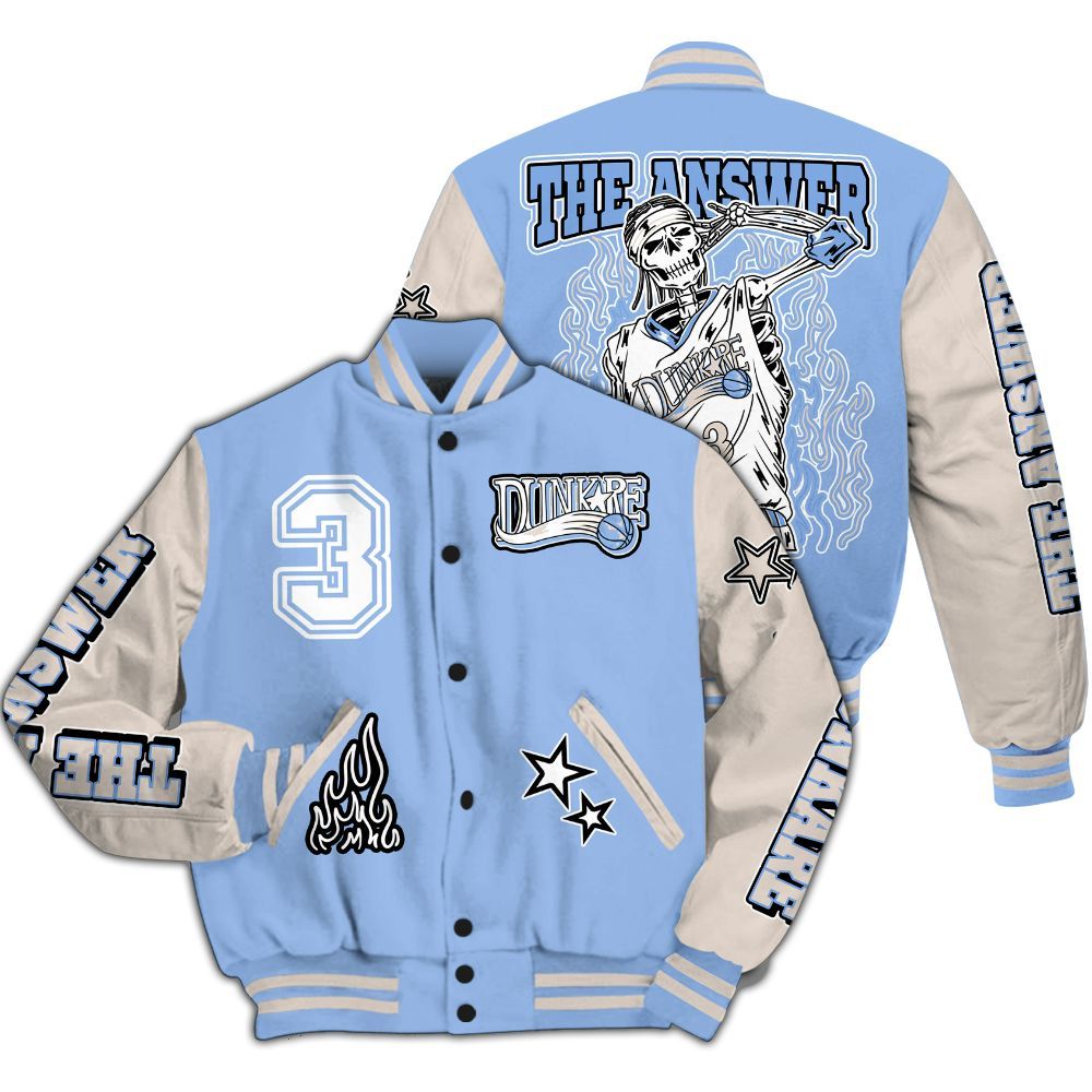 Varsity Jacket To Match Air Max 1 Royal Pulse - Allen Answer Skeleton All Over Print
