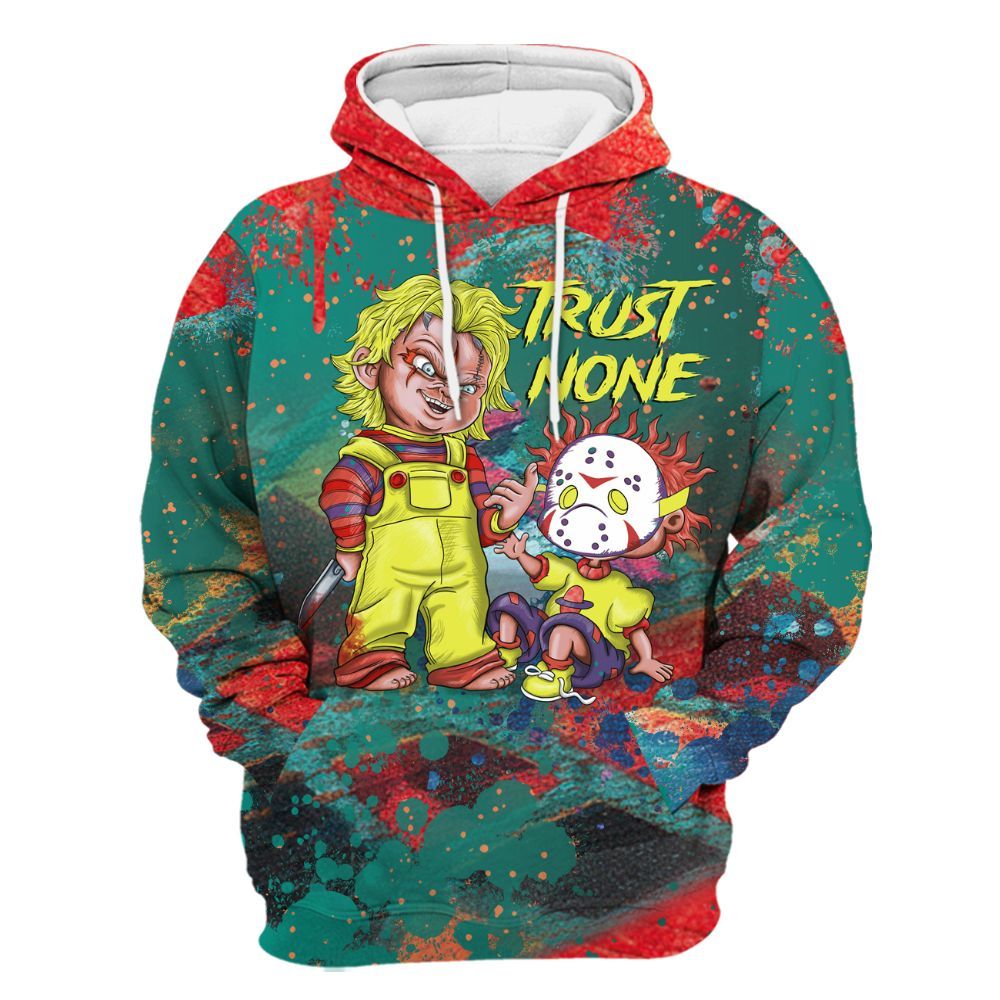 Hoodie To Match Kobe 8 What The - Trust No One Scary All Over Print
