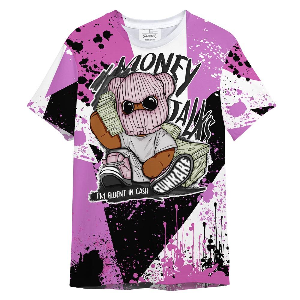 Shirt To Match Hyper Violet 4s T- - Money Talk T- Shirt Graphic Splatter Unisex 1601 NCMD
