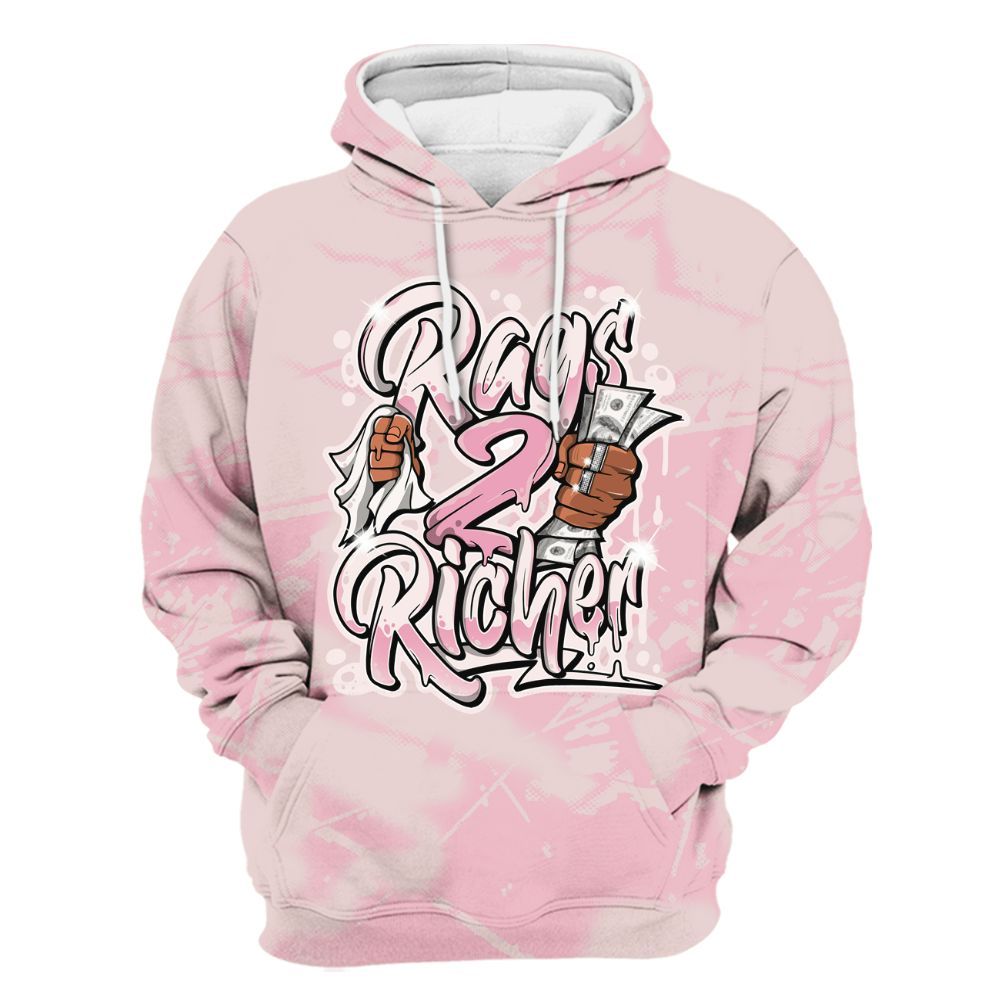 Hoodie To Match Dunk Low KD 17 Aunt Pearl - Rag 2 Rich Graphic All Over Print