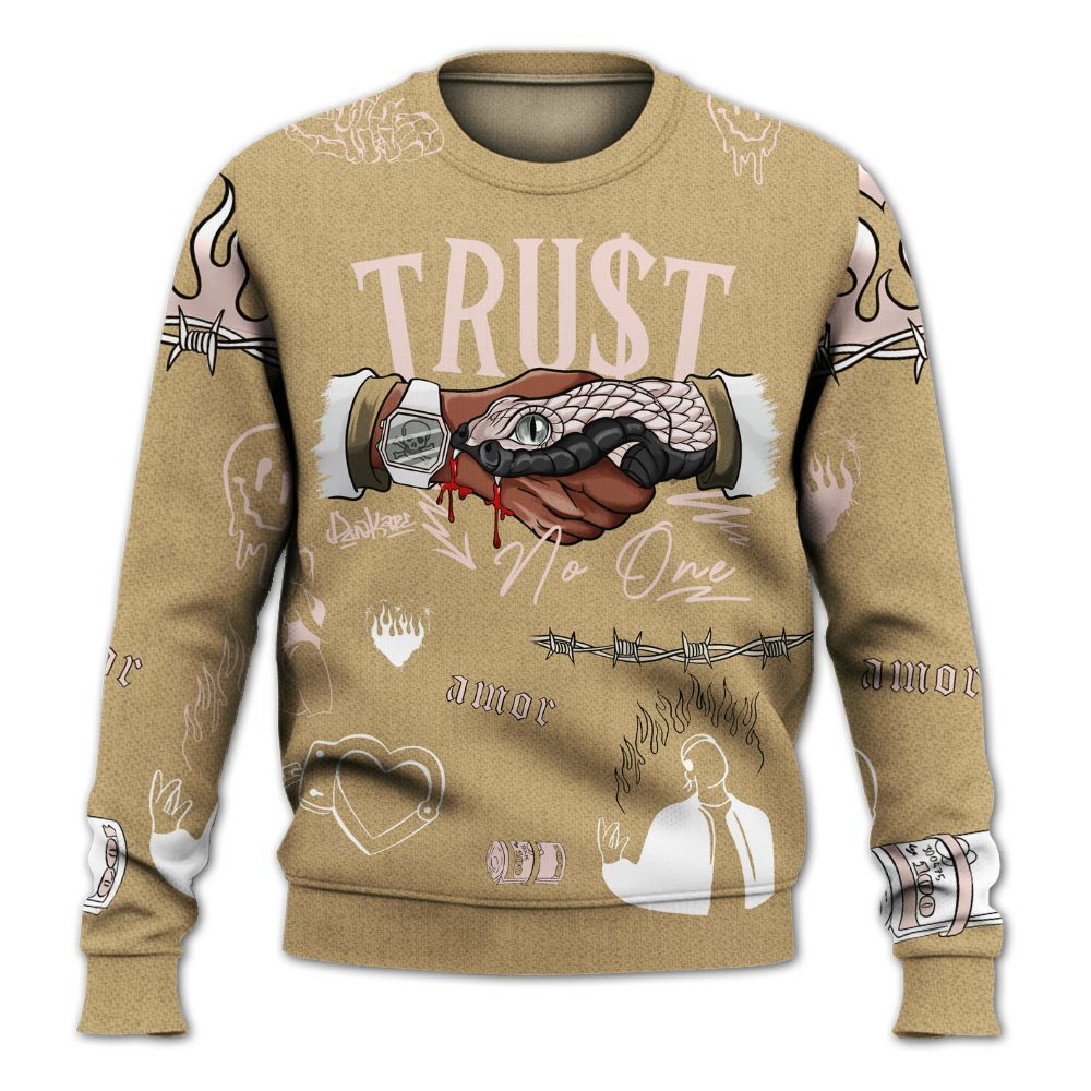 Sweatshirt To Match Low Linen 2025 1s - Snake Trust No One All Over Print