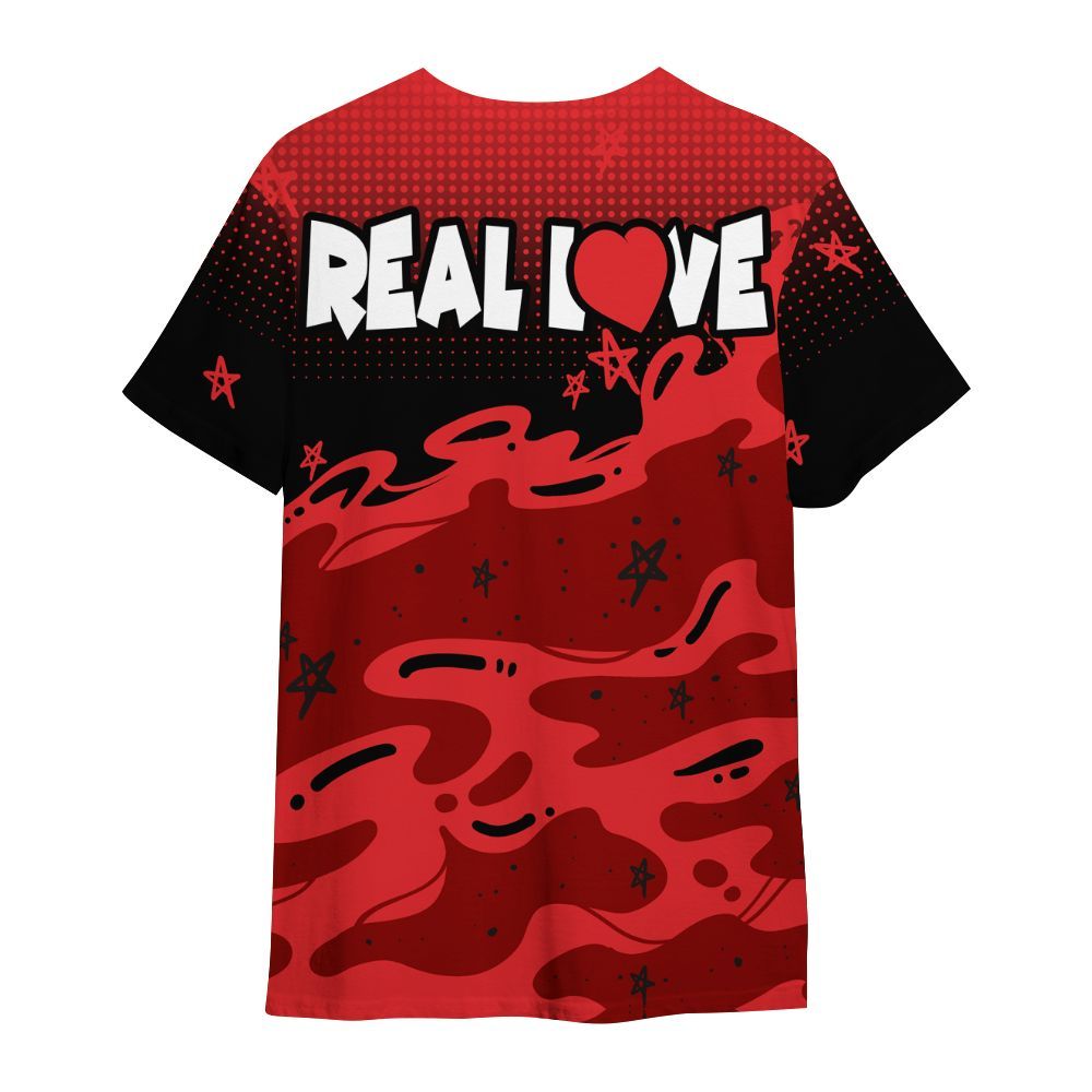 Shirt To Match Chile Red 9s - Sincere Fondness Bear Stars All Over Print