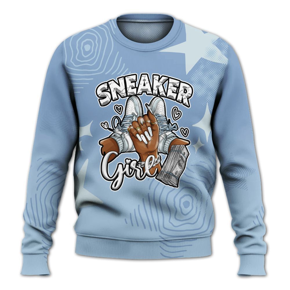 Sweatshirt To Match Forget Me Not 4s - Sneakerz Girlz Unique Starz All Over Print