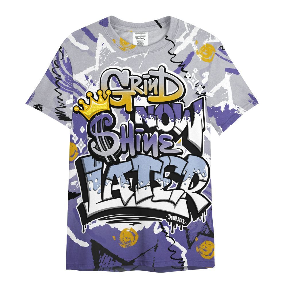 Shirt To Match Lakeshow 4s - Grind Shine Later Drip All Over Print
