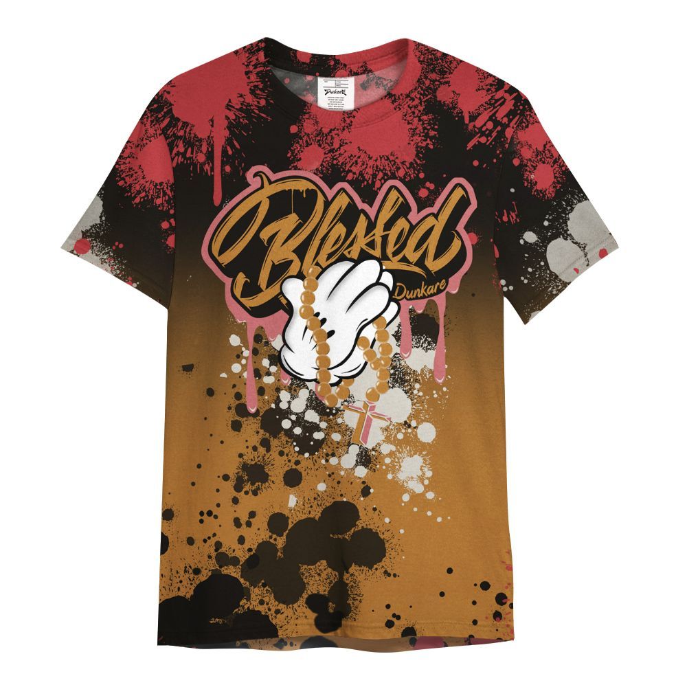 Shirt To Match Air Max Plus Sunset Swarovski - God Blessed Ink Drip All Over Print