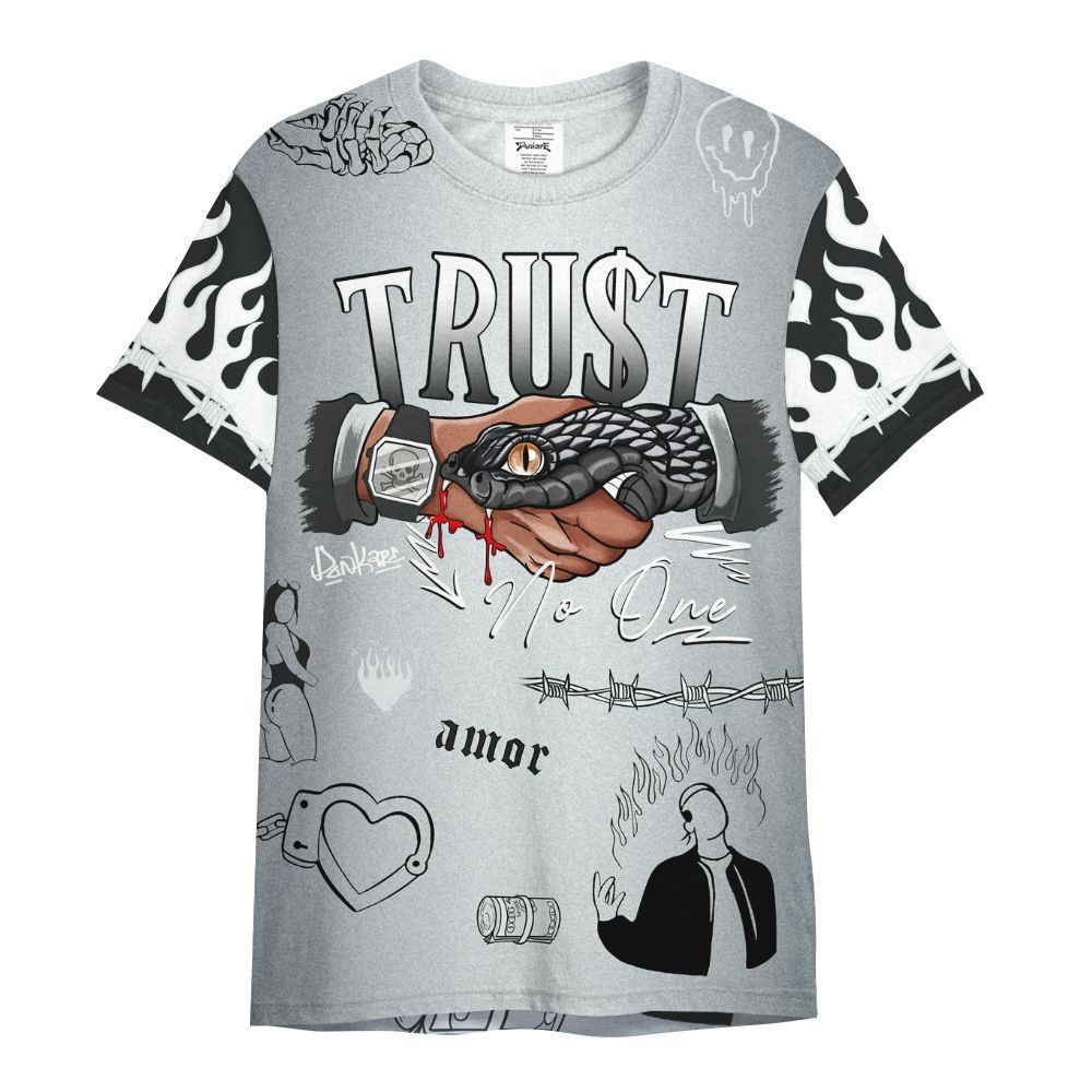 Shirt To Match Cap And Gown 6s - Snake Trust No One All Over Print