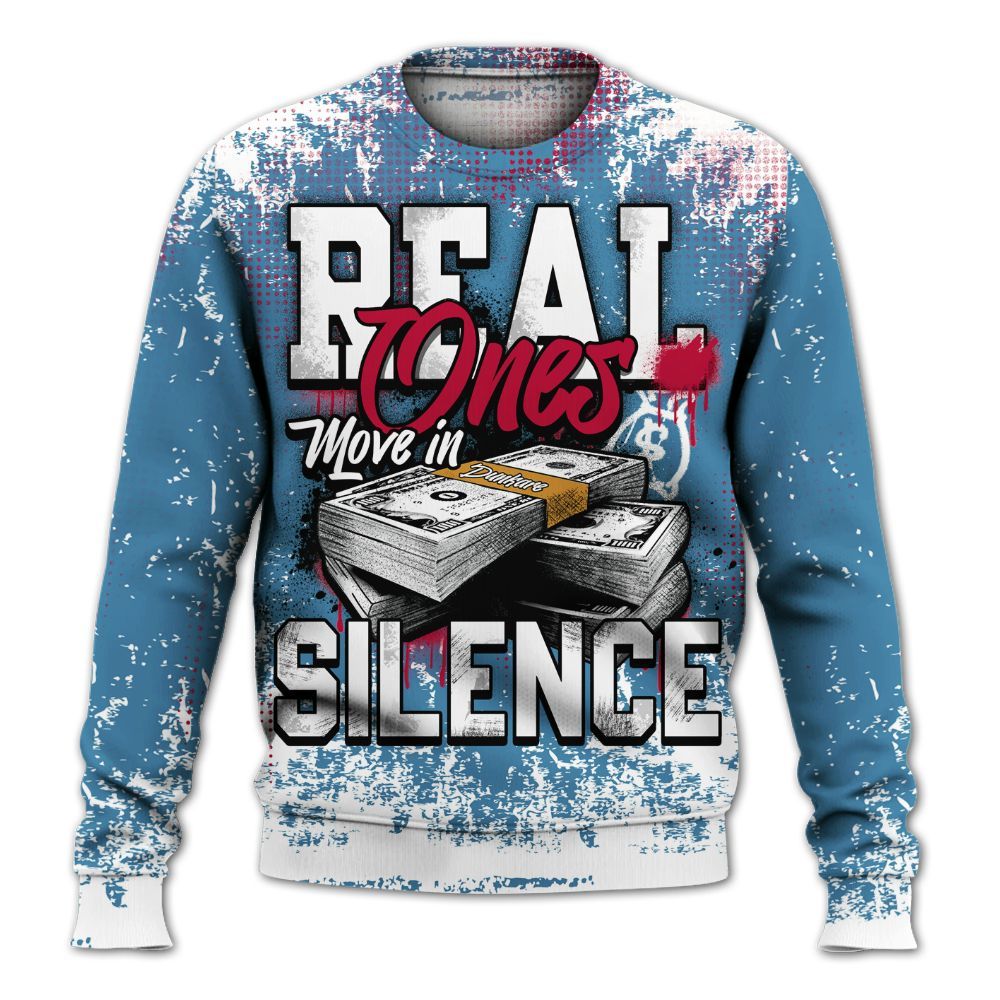 Sweatshirt To Match GS Messy Room 4s - Move In Silence Money Street Retro All Over Print