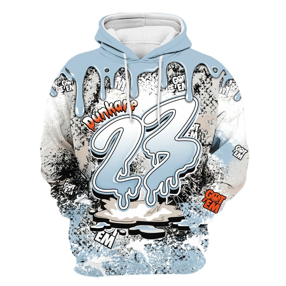 Hoodie To Match High OG Alaska 1s - Dripping 23 Drip All Over Print