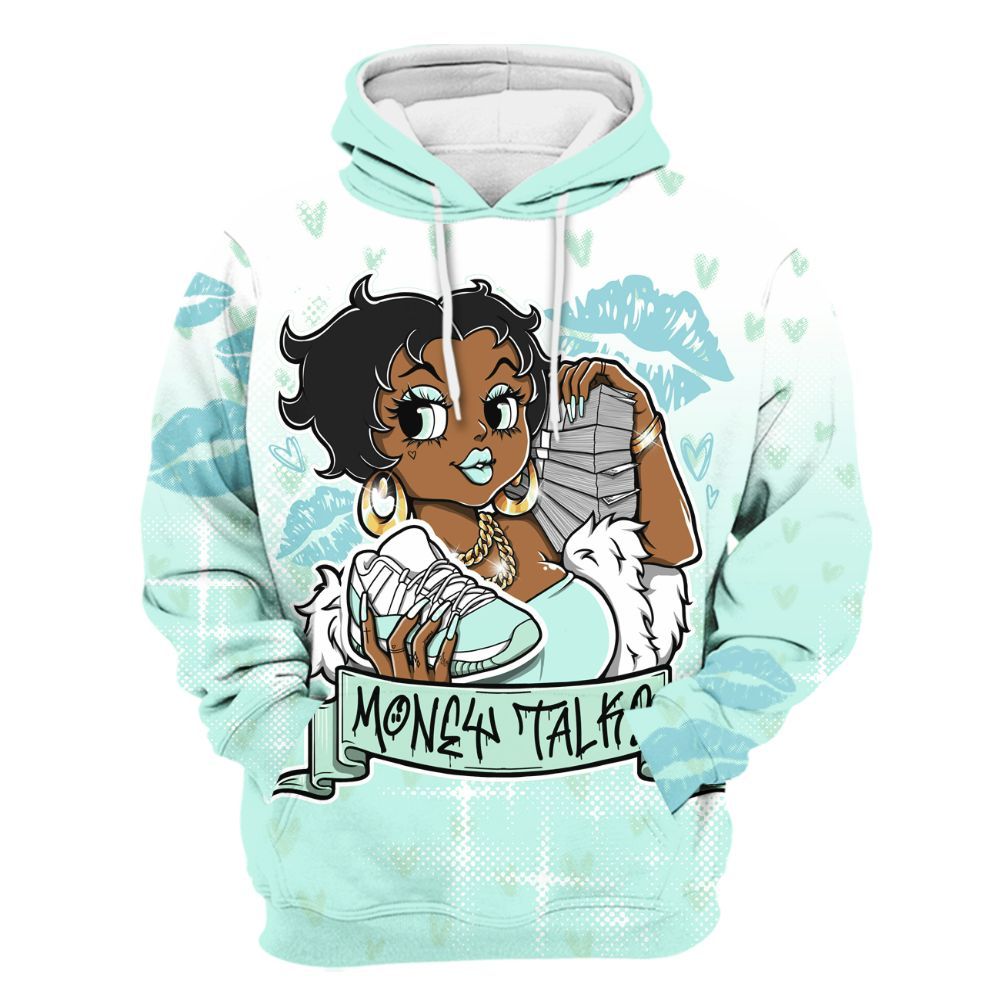 Hoodie To Match Retro Low Igloo 11s - Moneys Talks Girl All Over Print
